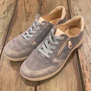 Fidelio US 9.5 (UK 7) Hallux Hi-Energy Sneakers Leather Shoes Blue Women’s